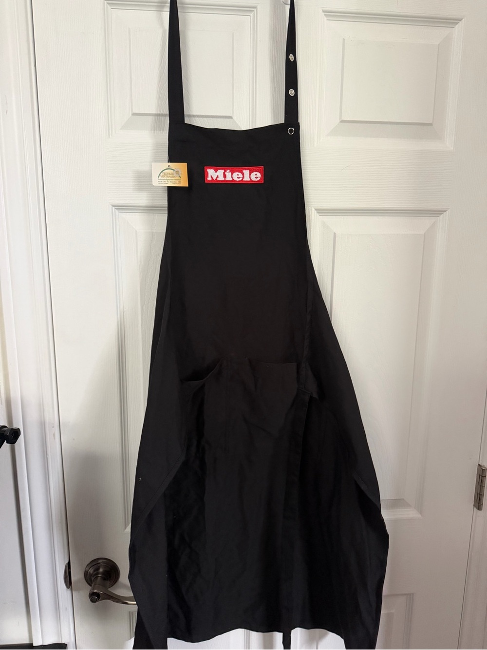 Brand New Miele Black Chef Apron with Front Pockets